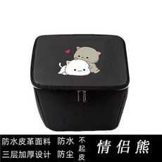 電動車筐內膽，單車置物內簍，防水防曬，四季通用，大號自行車, 1個, 情侶熊,通用款（不含密碼鎖）