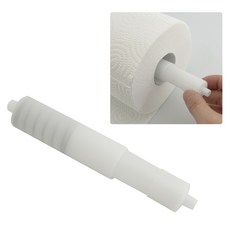 국내생산 매립형 휴지걸이봉 욕실부속교체 화장실 휴지심 PVC 욕실 매립형 스프링 화장지꽂이 화장지걸이 보빙 보빈 보잉, 백색봉, 1세트