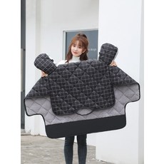 전기 바이크 오토바이 앞 유리는 겨울 기모 두꺼운 배터리 트램 추운 봄 가을 미니 소형 방수 방풍 커버입니다, [03] 퓨어 블랙 와이드 윙 기모 포켓, [01] 샴 스타일