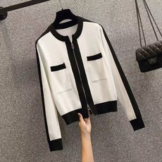 골프 의류 골프 여성 탑 골프 니트 스웨터 여성 재킷 가을 겨울 디자인 센스 편지 인쇄 지퍼 니트 카디건 탑