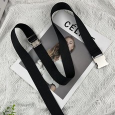 青年帆布腰帶女士潮風自動扣工裝皮帶裝飾配裙子襯衫西裝褲帶 副廠商品