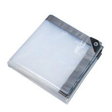투명 방수포 PVC 타프 덮개 방수포 천막 지붕, R. 투명 3m x 8m, A. 1m x 1m