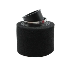 오토바이 스펀지 에어 필터 클리너 35/38/42/44/48/50/58mm 110cc 125cc 피트바이크 모페드 더트 스쿠터에, 16 35mm Bend-black