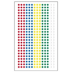 원형스티커 분류라벨 지름3mm 6매입 혼합 333-1jin5+6pPH