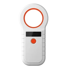 134.2KHz RFID 동물 리더 15 애완 스캐너 FDX-B ISO 11784/85 암소 양 개용 마이크로 칩 태그 등록, 02 White