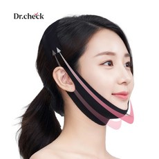 닥터체크 브이라인 리프팅 밴드 턱당기미 이중턱 턱살 턱 붓기관리 턱밴드 탄력 주름 작은얼굴관리 당김, 1개