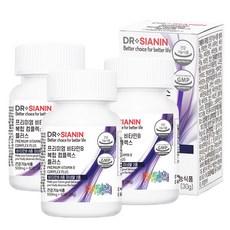 닥터시아닌 프리미엄 비타민B 복합 컴플렉스 플러스, 60정, 3개