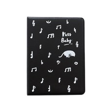 고양이 디자인을 위한 4인치 72포켓 PVC 사진 앨범 이름 카드 스크랩북 보관용 케이스 인터스티셜, Black
