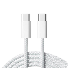 貼膜達人 Type-C 快充線 PD充電傳輸線, 白色編織, 1個, 200cm