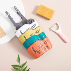 수세미거치대 다용도 TPR실리콘 주방 욕실 바구니 주방수납 수세미통 수세미거치대, 00YL-옐로우