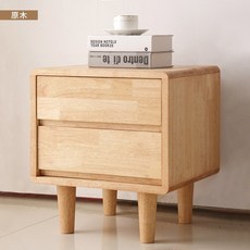 實木雙抽床頭櫃 【11703】床邊櫃 邊櫃 收納櫃 床頭櫃 隙縫櫃 窄櫃 斗櫃 抽屜櫃, 1個, 原木