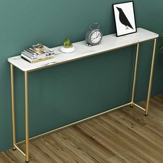 선반 테이블 틈새 좁고 긴 거실 슬림 폭좁은 현관, 모조 대리석 표면 80x20x75 금