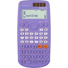 과학 계산기 417 기능의 IPepul 퍼플 수학 태양열 배터리 전원 및 4줄 디스플레이 등학생 교사를 위한 학용품 991ES Plus, Purple