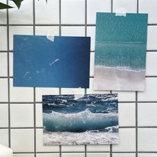 감성 바다 파도 사진 엽서 14종(인테리어 여행 포토)_35fgjyuea, 새벽의잔잔함