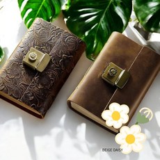 GS A6 클래식 드로잉노트 가죽노트패드, BROWN