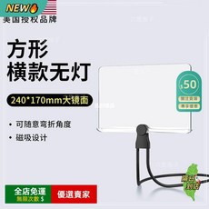 A11 放大鏡 閱讀手持頭戴掛脖三合一 高透鏡片 多功能輔助視覺, 1個, 【基礎版2.0】方形橫款丨無燈光