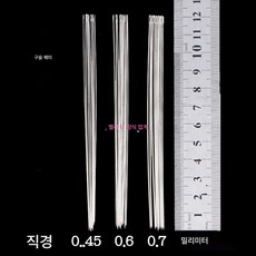 비즈바늘 DIY 핸드메이드 비즈리드 전용바늘 뜨개질 셔틀쌀 비즈바늘 십자수 손바느질 바늘 가는바늘, 색깔1, 1개