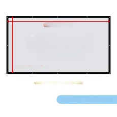 프로젝터 스크린 홈시어터 야외용 캠용 대형, 접이식 탄성, 100인치 16 9