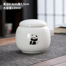 陶瓷茶葉罐 旅行茶倉 密封防潮罐 (T1), 1個, 小茶罐（熊貓委屈）
