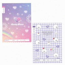 온몰 초등 여아 국어8칸 칸노트 한글공책, 랜덤1개