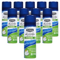 쉬크 쉐이브가드 센서티브 라임 폼, 60ml, 10개