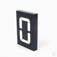 Sh스토어 멀티 숫자 표시판 중형 방호수, N9 - 흰색