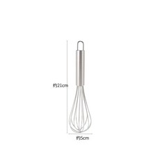 주방용품 다기능 회전식 수동 계란 거품기 믹서 주방용 휘스크 베이킹 도구 교반기, 1개, 1. 8 inches