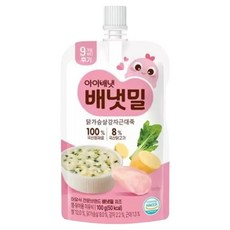 아이배냇 배냇밀 후기 닭가슴살 감자근대죽 100g 3개 혼합맛닭가슴살감자근대