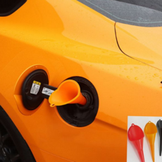 주유 깔대기 주유용 오토바이 긴주입 엔진 오일 깔대기 자동차 플라스틱, 색상랜덤