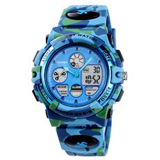 Skmei 時刻美兒童手錶 七彩LED運動電子錶 1548 兒童節生日禮物