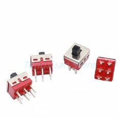 2pcs Q15 슬라이드 스위치 SS 22D10 토글 6pin 2 PositionON ON 250V/5A 5MM 핸들 길이