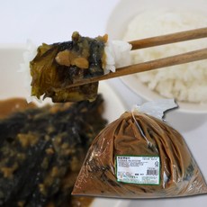 여우마을 국내제조 업소용 된장깻잎 장아찌, 1개, 4kg