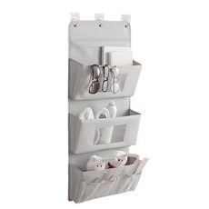 KEYMING 壁掛式3層收納袋, 灰色, 1個