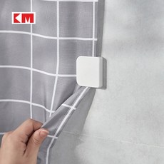 KM 黏貼式浴簾固定夾扣, 1個