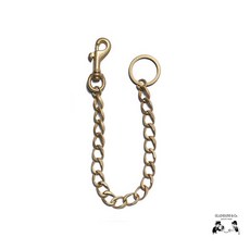 GOODFORT 日本Glad Hand Chain Key Ring 黃銅鑰匙圈 手工鑰匙鏈 時尚配件, 1個, 黃銅