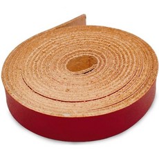 가죽 스트랩 | 100 천연 소가죽 1.52mm 두께 72인치 길이 공예 가공 벨트 정원 도구용 풀 그레인 평평한 스트립 Kozmo 체리 레드 1인치 3071432