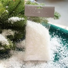 인조 스노우 파우더 솜털 드라이 조경 인공 눈송이 크리스마스 트리 장식 창 디스플레이, 1개