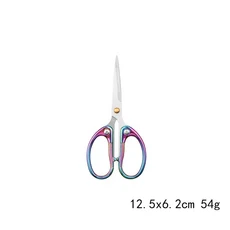 빈티지 스테인레스 스틸 재단사 원사 트림 컷 크로스 스티치 가위 패브릭 바느질 자수 스레드 뜨개질 도구 바느질 도구, 25-12.5cm, 1개