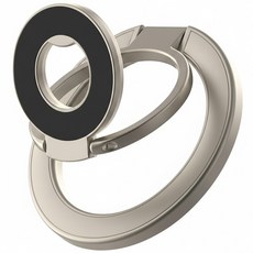 비티냐 슬림 맥세이프 자석 핑거링 3단 스마트폰 링홀더 거치대, 샴페인골드