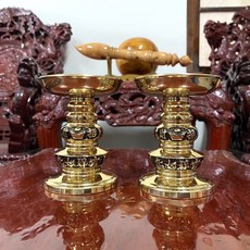台灣銅器 純銅元寶燭台 - 招財進寶 典雅居家擺飾