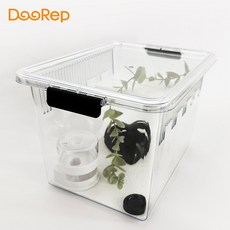 두렙 클리어뷰케이지 도마뱀 사육장 중형, 중형세트(뚜껑포함)