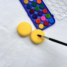 2P 미술 원형 스펀지 스폰지, 1개