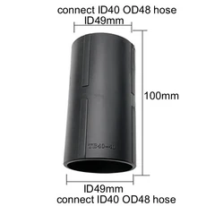 진공청소기 호스트 호스 커넥터 연결 파이프 어댑터 핸들 (스레드 호스용) 37 38 39 40 48 58mm 지바 진공, 02 48mm hose connector