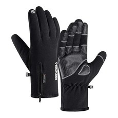 GOLOVEJOY多功能登山手套-掀指款/觸屏款，新北五股實體店火速出貨，防滑耐磨，保暖舒適, 黑色, 1套