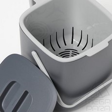 마리파라 시스맥스 음식물 쓰레기통 핸들형 다크그레이 잔반통