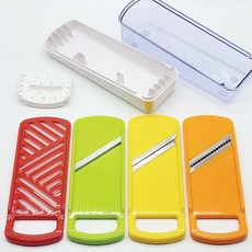 일본산 칼라 강판 채칼 4종 세트 doi+82458Xe