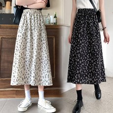 롱스커트 꽃무늬치마 플라워패션 봄 여름 스커트 ebb+463hY