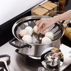 접이식 스텐 찜기 2p세트 30cm 찜기채반 만두찜기, 상세페이지 기재