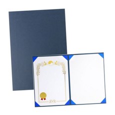2겹 종이 상장 케이스 무지 청색 5매입 8귀 박스 (10개입) 상장커버, 빠른배송