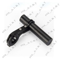 公路自行車擴展架 雙桿擴充延伸架 車燈碼表延伸座 碼錶前燈擴充架 單車燈架碼表架 車把延伸架 車把擴充架, 10cm鋁管延伸架 黑色